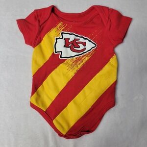 Kansas City Chiefs 6-9 Months One Piece Body Suit‎ NFL Football